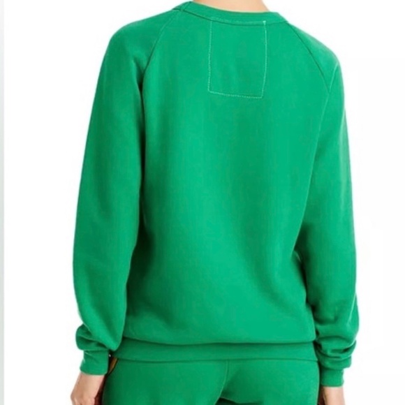 Aviator Nation Smiley Crew Sweatshirt in Kelly Green - Picture 4 of 9